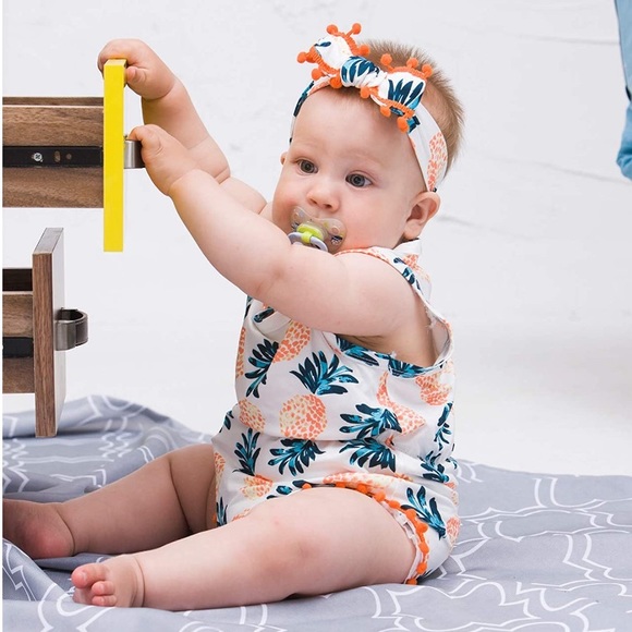 🆕! Pineapple and Fringe Baby Romper & Headband - Picture 8 of 8